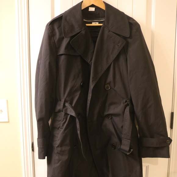 US ARMY Jackets Coats Mens Black 4l Army Issue Trench Wliner 